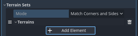 Creating a terrain within the terrain set